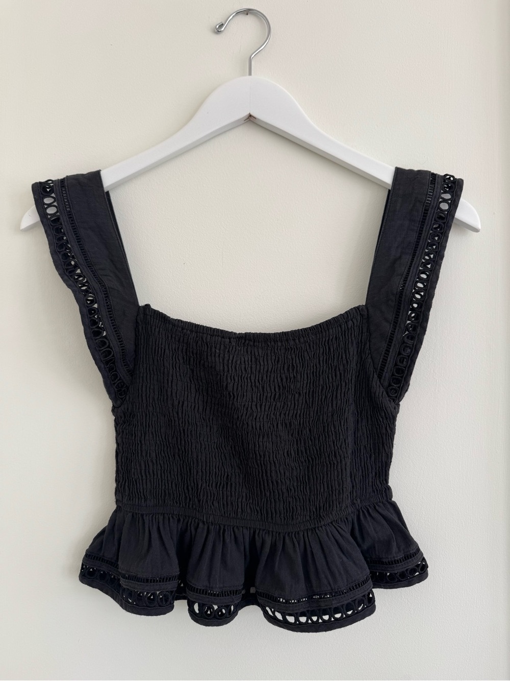 Princess Polly Smocked Peplum Crop Top - 2